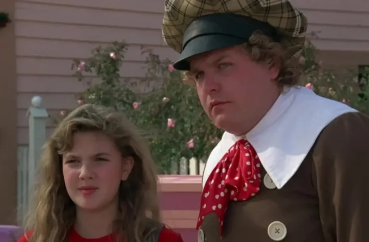 Photo from Babes in Toyland (1986) starring Drew Barrymore and Richard Mulligan, produced by Orion Pictures.