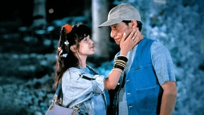 Photo from Ernest Saves Christmas (1988) starring Jim Varney, Noelle Parker, and Douglas Seale, produced by Touchline.