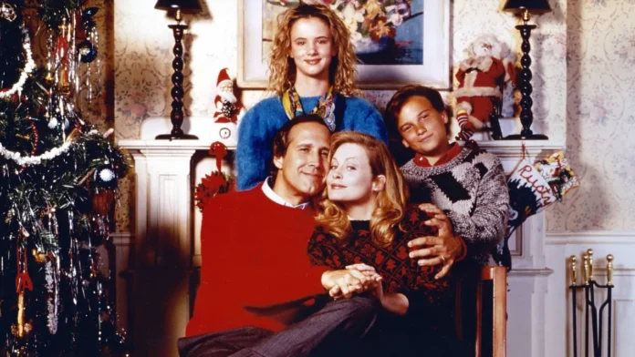 Photo from National Lampoon’s Christmas Vacation (1989) starring Chevy Chase, Randy Quaid, and Beverly D’Angelo, produced by Warner Bros.