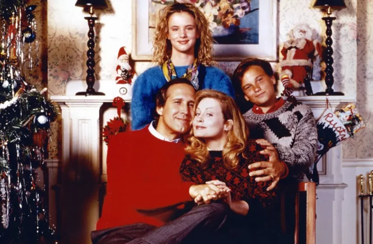 Photo from National Lampoon’s Christmas Vacation (1989) starring Chevy Chase, Randy Quaid, and Beverly D’Angelo, produced by Warner Bros.