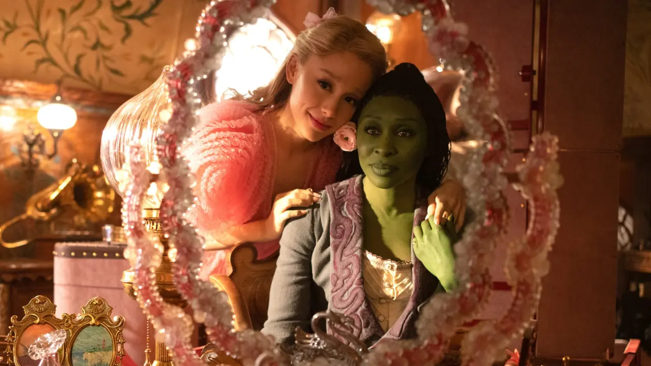 Photo of Wicked (2024) starring Cynthia Erivo and Ariana Grande, produced by Universal Pictures.